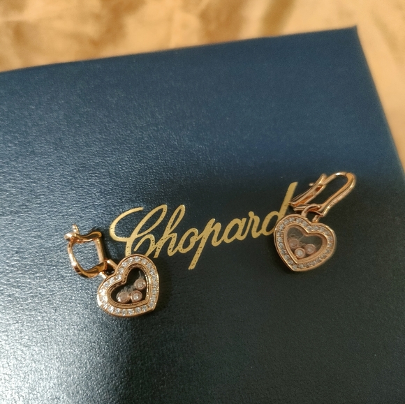 Chopard Rose Gold Heart Earrings - Picture 2 of 6